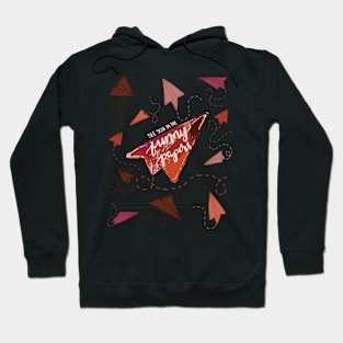 RED PAPER AIRPLANES | SEE YOU IN THE FUNNY PAPERS Hoodie